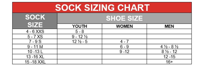 Pro Feet Size Charts - Pro Feet, Inc.